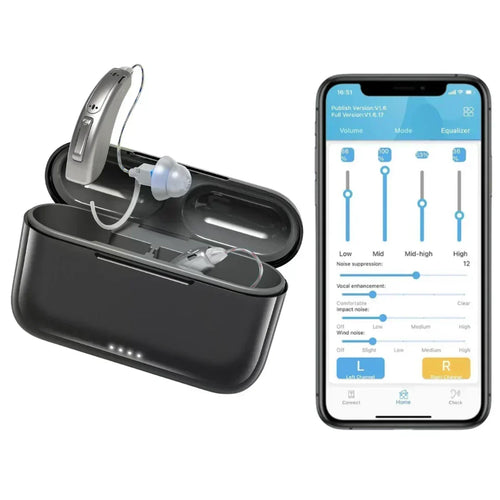 CrispVoice® Self-Fitting Bluetooth Hearing Aids (App Controlled)